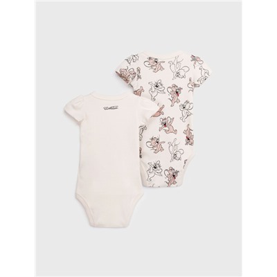 Боди детское трикотажное для девочек, 2 шт в комплекте