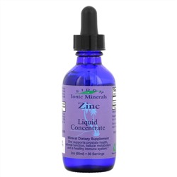 Eidon Mineral Supplements, Ionic Minerals, цинк, жидкий концентрат, 60 мл (2 унции)