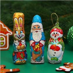 Набор фигурного шоколада «Дед мороз и кролик », 54 г