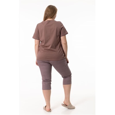 Пижама футболка и капри М325295Пк