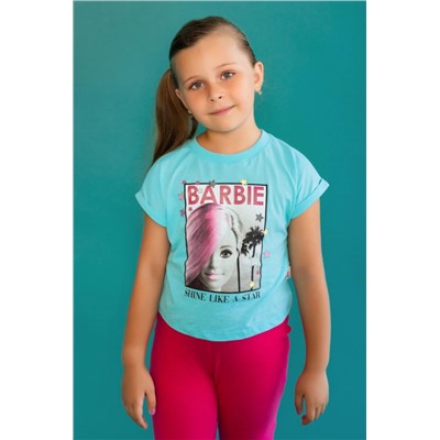 Футболка 22468 Barbie кор. рукав (Мятный)