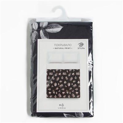 Покрывало 1.5-спальное «Этель» Natural print, 150×215 см, 100% хлопок