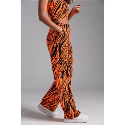 8483 Брюки женские (Оранжевый неон)