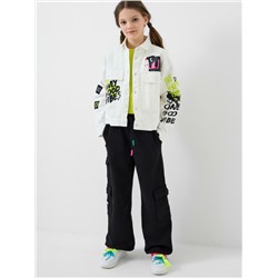 Куртка текстильная джинсовая для девочек