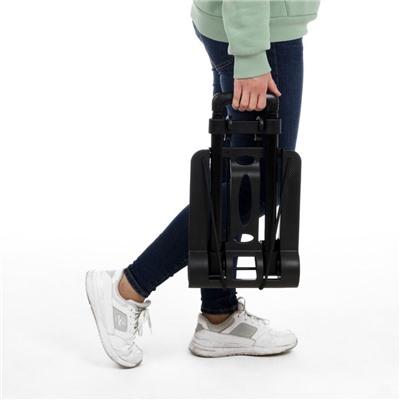 Тележка складная, для покупок и багажа, нагрузка до 30 кг, телескопическая ручка, пластик, 250×330×445(960) мм