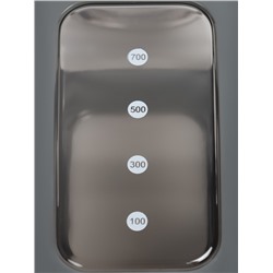 Спортивная бутылка для воды «Гава», 700 мл, 23×7 см, серая