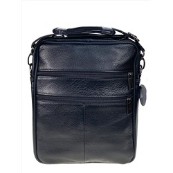 Сумка мужская из натуральной кожи, цвет черный
