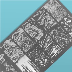 Пластина для стемпинга металлическая «Узор», 12×6 см