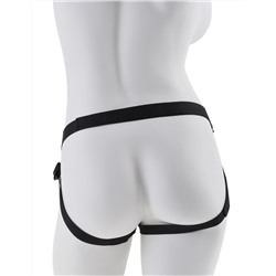 Чёрный с золотом женский страпон Designer Strap-On