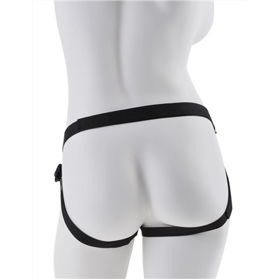 Чёрный с золотом женский страпон Designer Strap-On