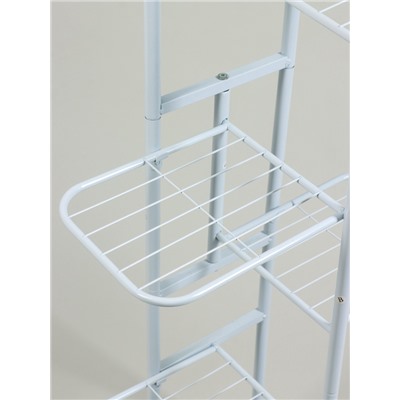Подставка для цветов Greengo, 5 полок, 44×22×95 см, напольная, металл, белая