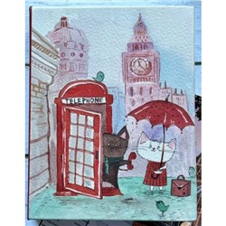 Фотоальбом 10х15 на 100 фото "cat's adventures: London" FA 100.027-2 Полином