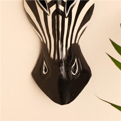 Маска «Зебра», 30×16×7 см, дерево