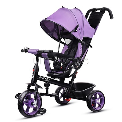 Велосипед трехколесный Rocket 136-LI, колеса EVA 10"/8", цвет сиреневый