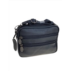 Сумка мужская из натуральной кожи, цвет черный