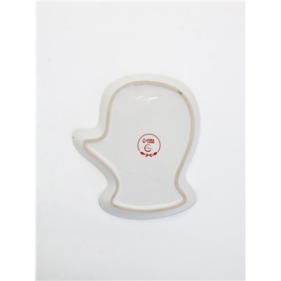 Блюдо новогоднее «Зимний лес», 20×17.5×3 см, ручная работа