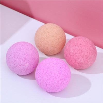 Адвент-календарь «С Новокотием!», бомбочки для ванны 4 шт. по 130 г, ароматы лаванда, мёд, вишня, роза