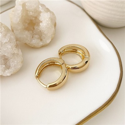 Серьги конго ювелирная бижутерия коллекция "Xuping" покрытие позолота, арт.101.319