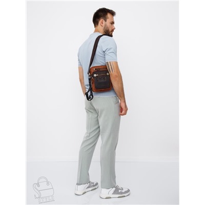 Сумка мужская кожаная 4181-2TR brown Tough Ryder