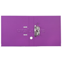Папка с арочным механизмом A4 50 мм PP двусторонний разобранная, металлическая окантовка, запечатка форзаца, наварной карман с этикеткой, фиолетовая