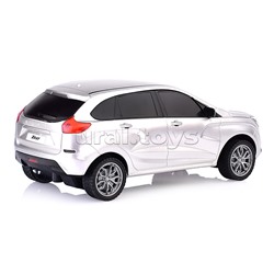 Машина р/у LADA XRAY 18 см, свет, сереб,