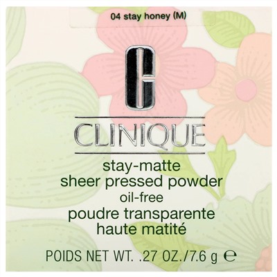 Clinique, Stay-Matte, Sheer Pressed Powder, 04 Stay Honey (M), .27 oz (7.6 g)