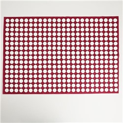 Аппликатор Кузнецова, 384 колючки, спанбонд, красный, 50×75 см