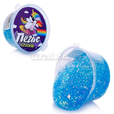 Слайм Пегас, 50 гр. ирис синий