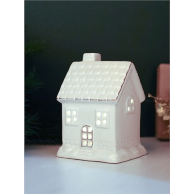 Фигурка Домик с подсветкой 10 см новогодний / FP23566 /уп 72/LED