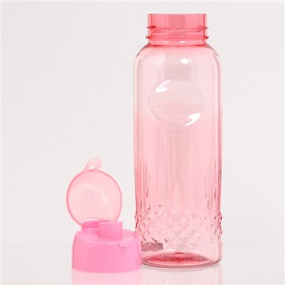 Бутылка для воды «Лагуна», 650 мл, 4.7×22.5×7 см, цвет МИКС