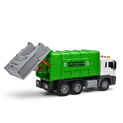 Машина "Мусоровоз" 1:16 (свет, звук) в коробке (зеленый)
