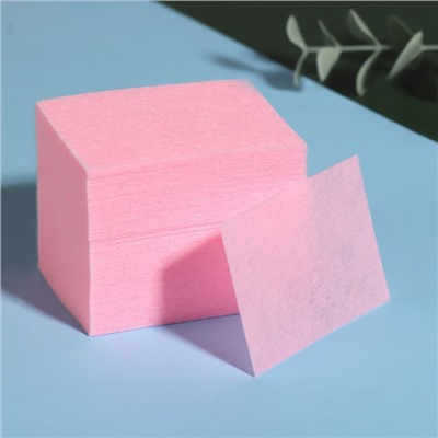 Салфетки для маникюра, безворсовые, плотные, 560 шт., 6×4 см, розовые