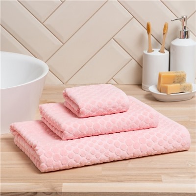 Полотенце махровое LoveLife «Комфорт» 50×90 см, розовый, 100% хлопок, 500 г/м²