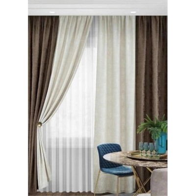 Комплект шторы и тюль #23095092