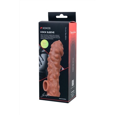Насадка на фаллос с крупными бугорками Cock Sleeve 003 Size L - 17,6 см.