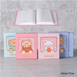 Фотоальбом 40 фото 10x15 Мишки / MX8110 /уп 72/ (Розовый)