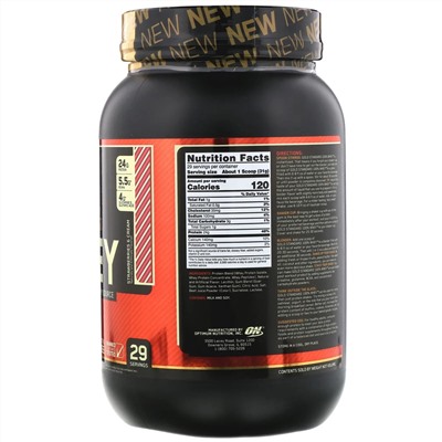 Optimum Nutrition, Gold Standard 100% Whey, Strawberries & Cream, 1.98 lb (899 g)
