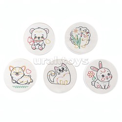 Набор для творчества. Вышивка на холсте "Весёлая компания"