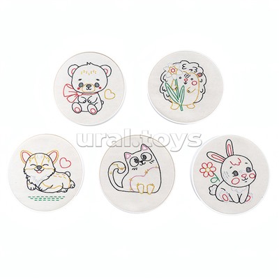 Набор для творчества. Вышивка на холсте "Весёлая компания"