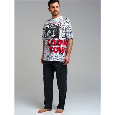 Комплект трикотажный для мужчин: фуфайка (футболка), брюки