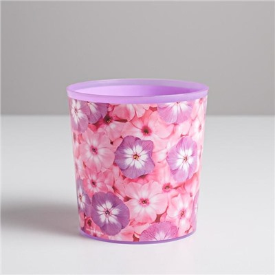 Кашпо «Цветы», 1.6 л, 14×14 см