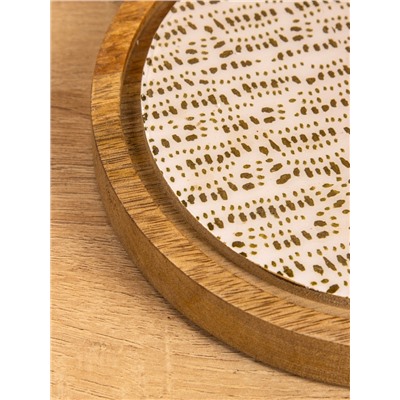 Клош стеклянный, 20×20×20 см, дерево