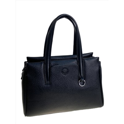 Женская сумка из искусственной кожи, цвет черный