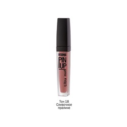 LUX visage PIN-UP №018 Блеск для губ натур-роз Матовый эффект /5