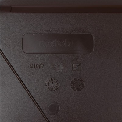 Поднос RESTOLA, 42×30 см, прямоугольный, пластик, коричневый