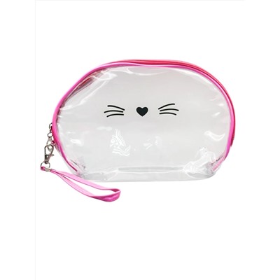 Sunflower Набор женских косметичек 526, 2 шт., розовый, прозрачный 21019