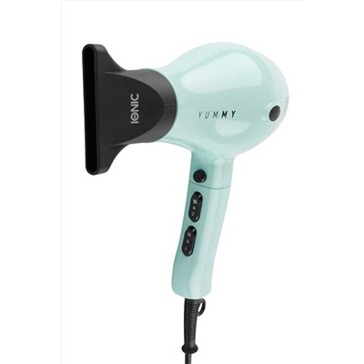 Dewal Beauty Фен для волос / Yummy Aqua HD1000-Aqua, 2000 Вт, зеленый KRISTALLER, 1108482