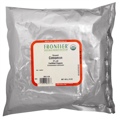 Frontier Natural Products, Порошок корицы Коринтия класса А, 16 унц. (453 г)