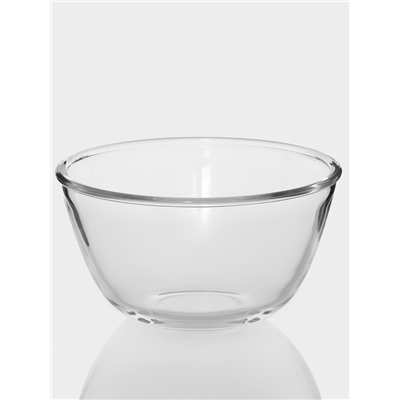Салатник Доляна Simple, 750 мл, 15×8 см, стекло, прозрачный