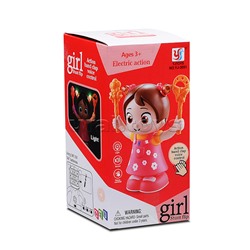 Интерактивная игрушка "Девочка" на батарейках. в коробке